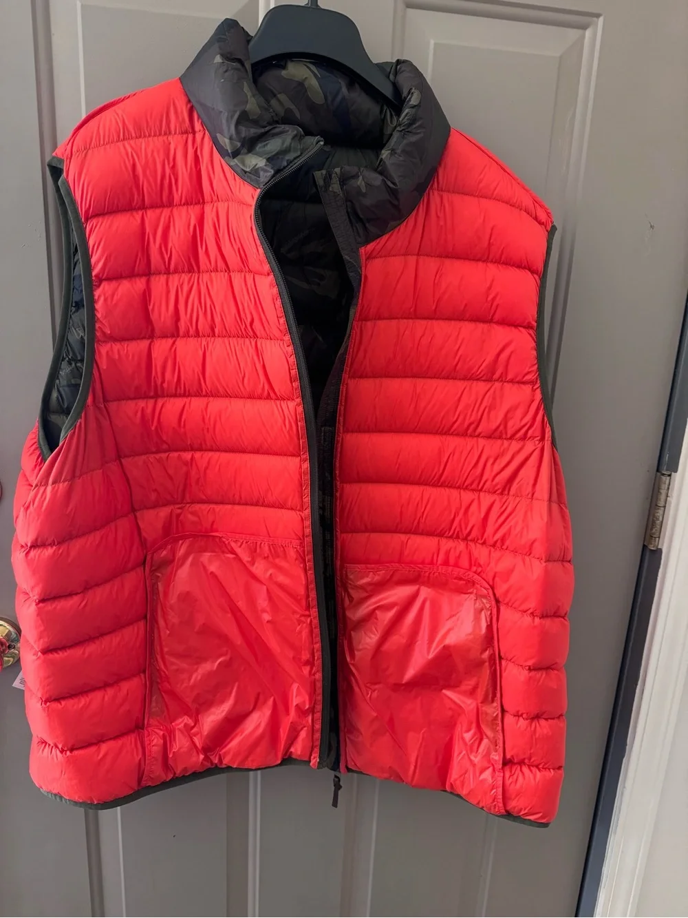 Ralph Lauren Orange-Lined Camo Puffer Vest